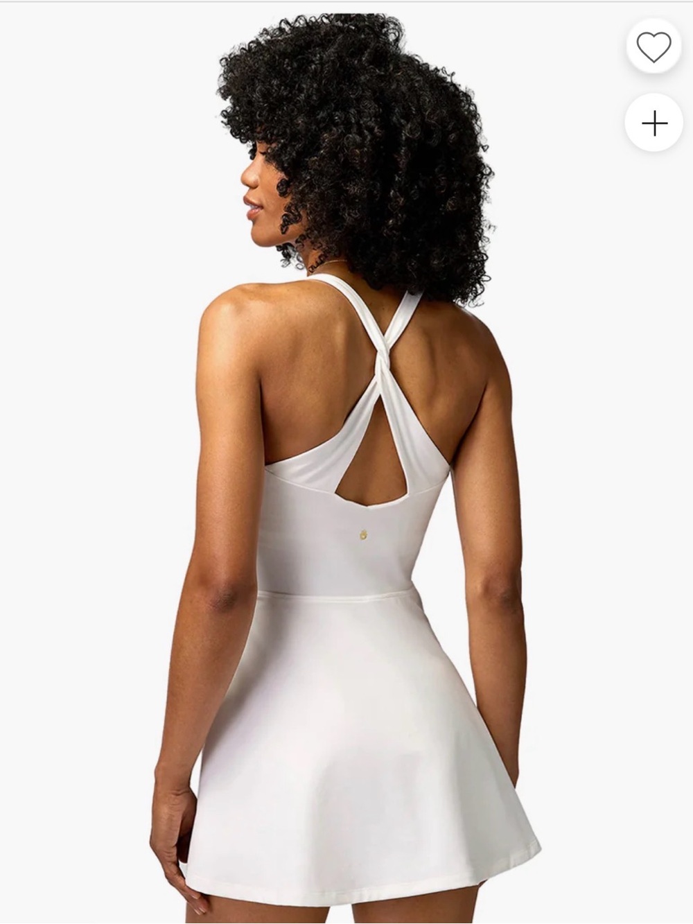 Spiritual Gangster Cream Scoop Neck Mini Dress - Picture 2 of 12